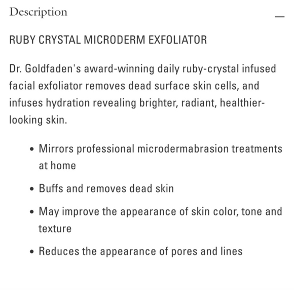 Goldfaden MD ruby crystal brightening microderm exfoliator scrub - Picture 3 of 4